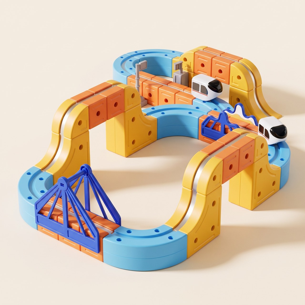 Little Loop 100-piece magnetic train set