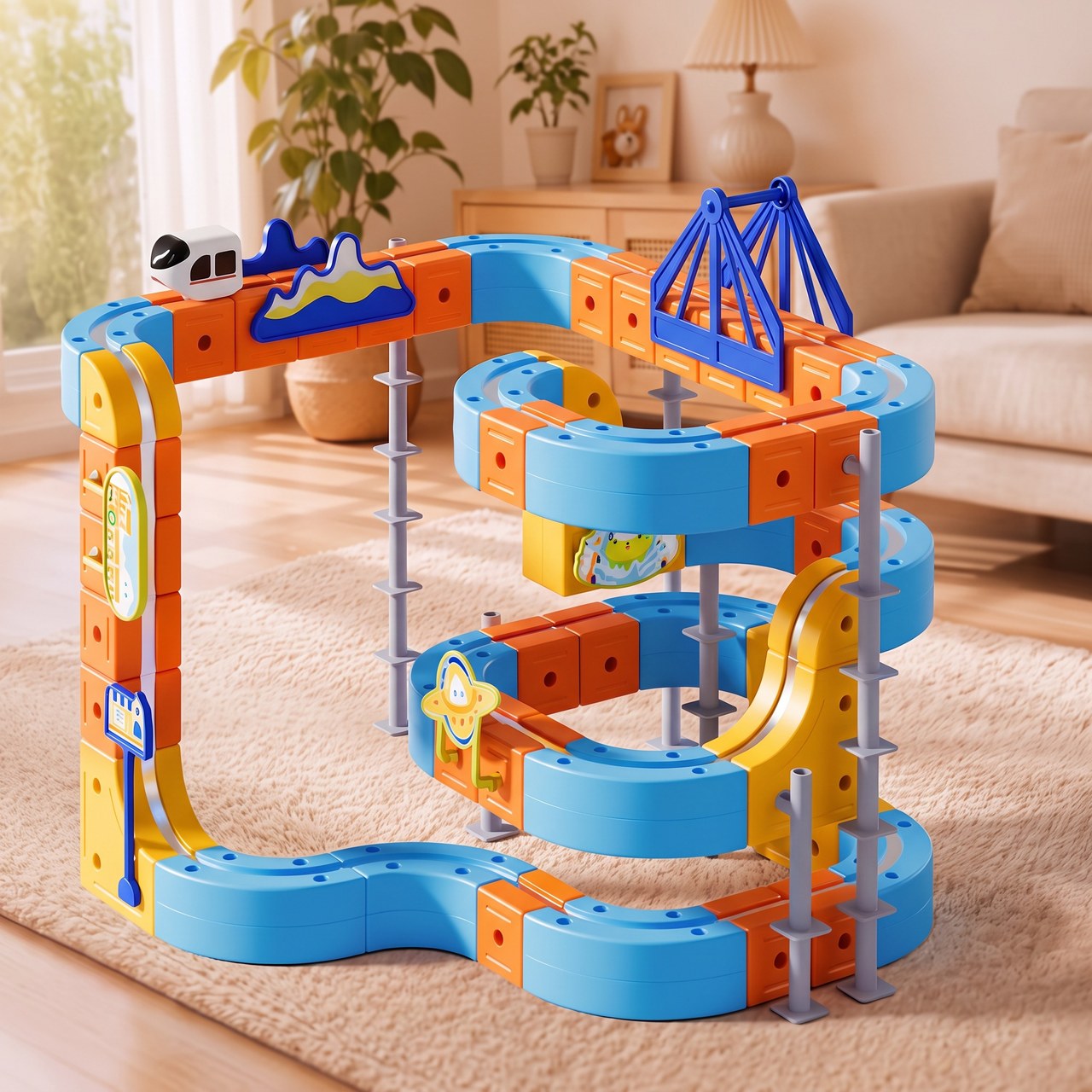 Little Loop 186-piece magnetic train set